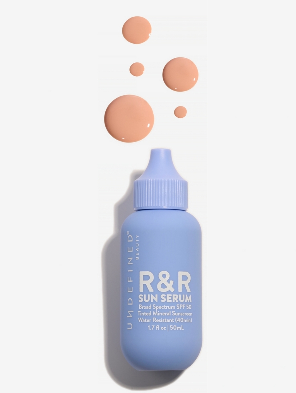 R&R Sun Serum Broad Spectrum Tinted SPF 50 PA++++ Mineral Sunscreen in Light